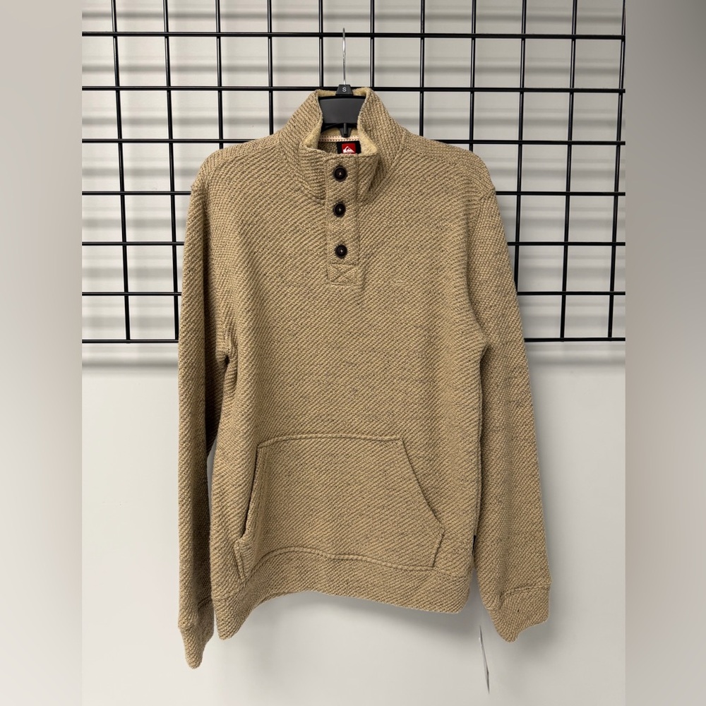 Quiksilver Men's Tan Crewneck Sweater